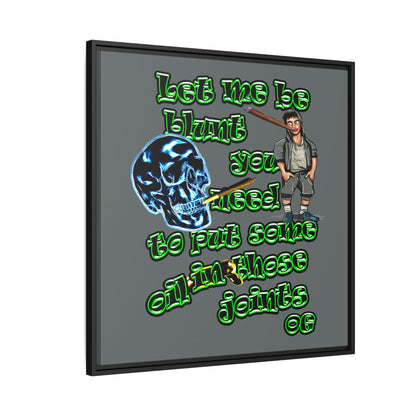 og - framed canvas art (dark grey)