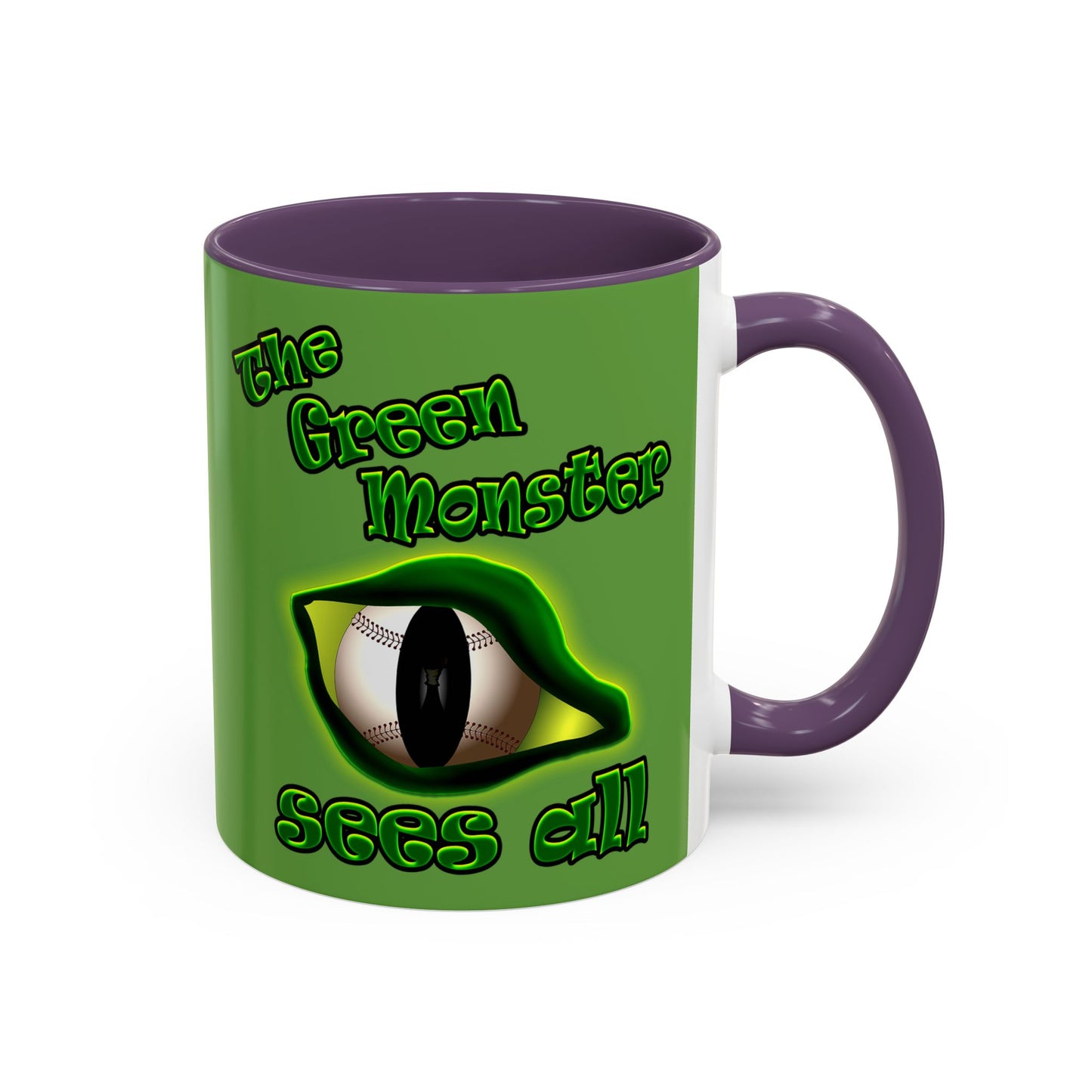 green monster - Accent Mug (green)