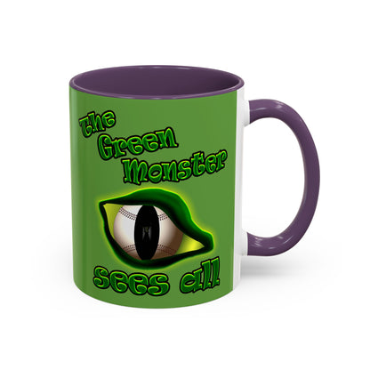 green monster - Accent Mug (green)