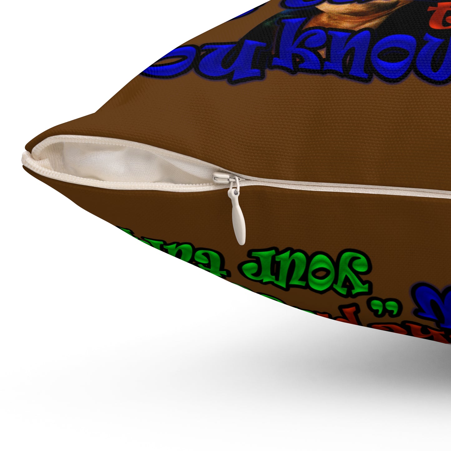 high noon - Spun Polyester Square Pillow - (brown)