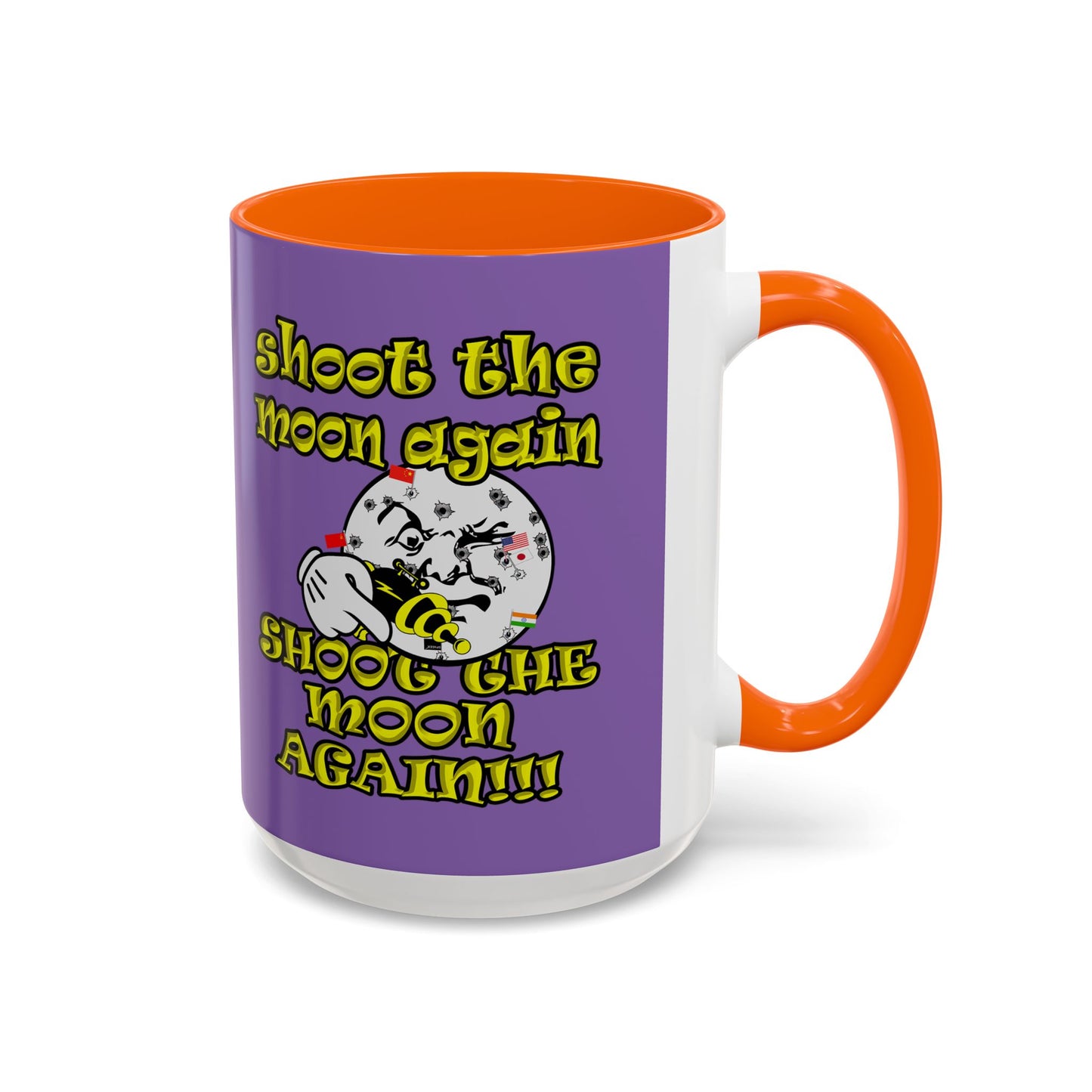 shoot the moon again - Accent Mug (light purple)