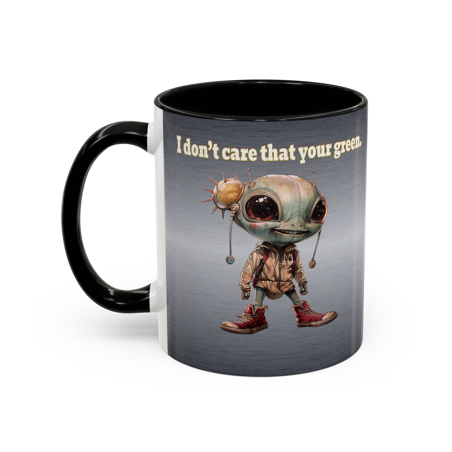 I don't care that your grey - Accent Mug (brushed nickel)