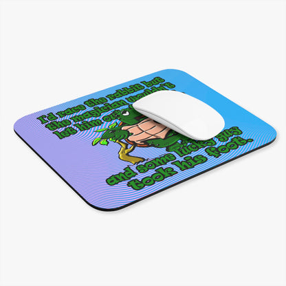 turtle race - Mouse Pad (Rectangle) (light blue-purple wave)