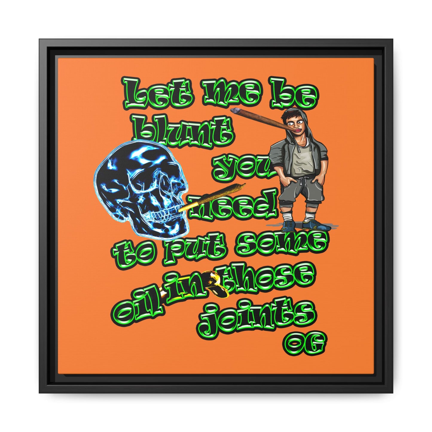 og - framed canvas art (crusta)