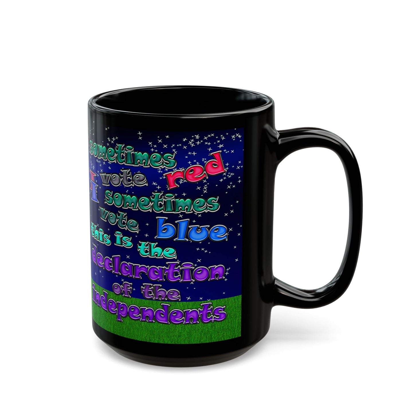 declaration of the independents - Black Mug ('snoops' background)