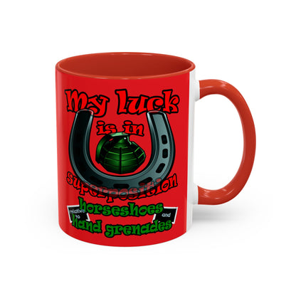 my luck - Accent Mug (red)
