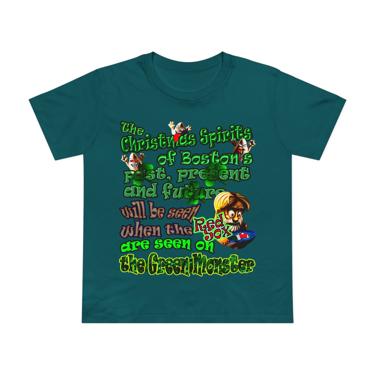christmas spirits of boston - Women’s Maple Tee