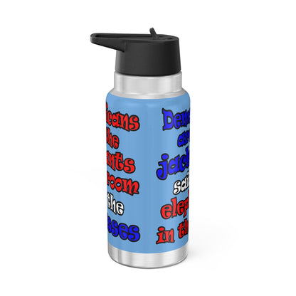 donkeys and elephants - Gator Tumbler, 32oz (light blue)