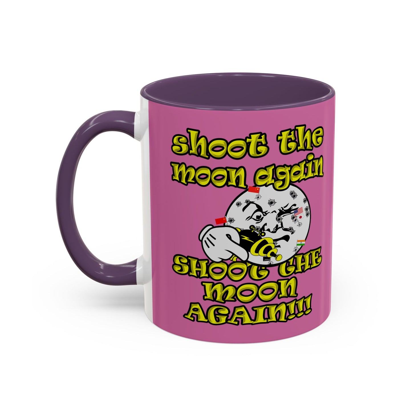 shoot the moon again - Accent Mug (light pink)