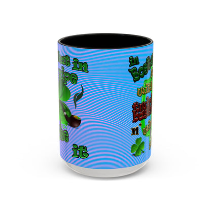 celtics logo - Accent Mug (light blue-purple wave)
