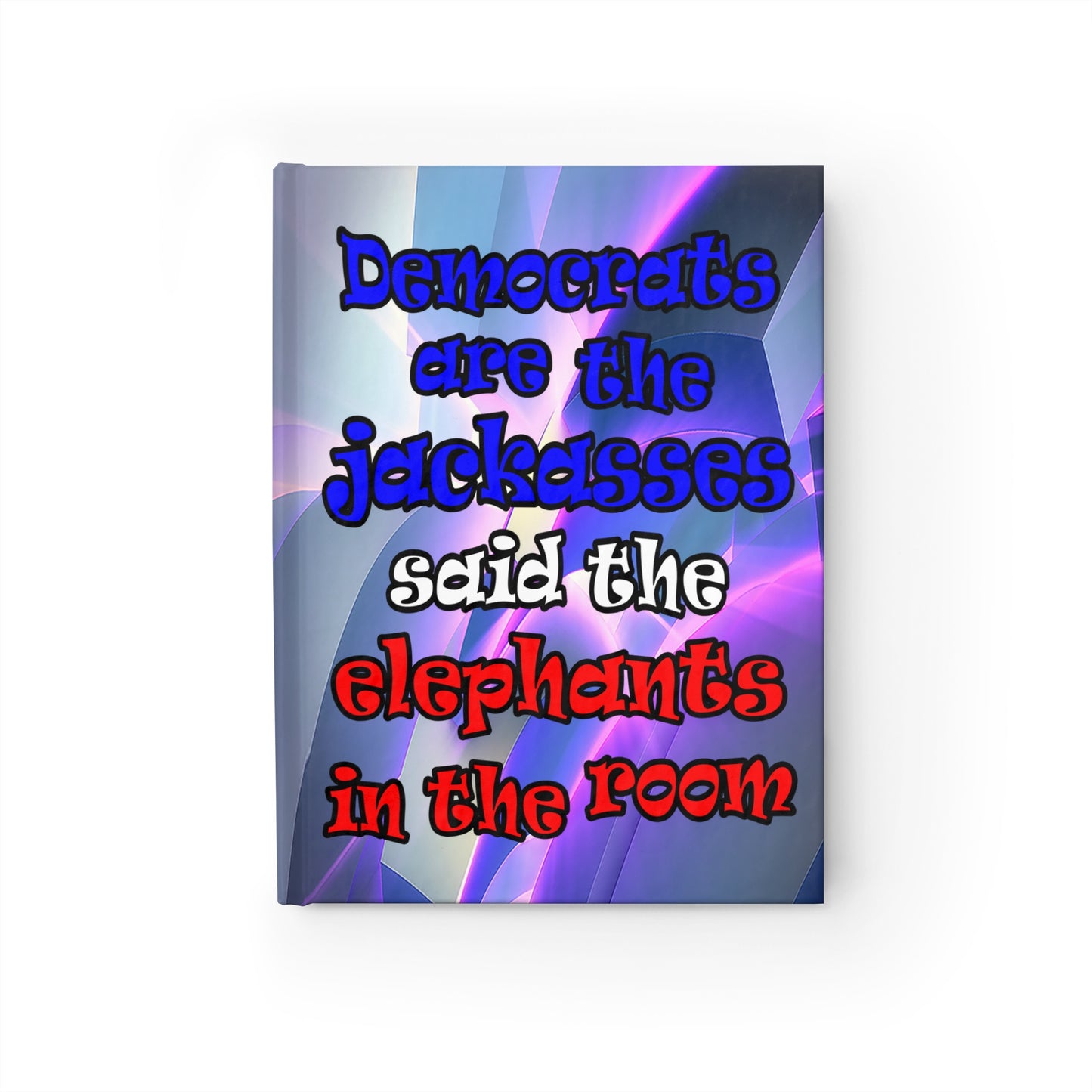 donkeys and elephants - journal-blank (grey-pink wave)