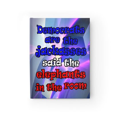 donkeys and elephants - journal-blank (grey-pink wave)