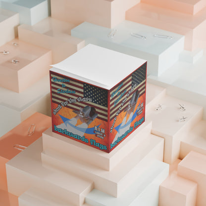 shoot for the stars - note cube (burnt orange)