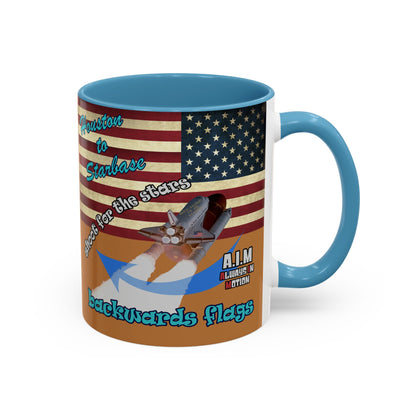 shoot for the stars - Accent Mug (light brown)