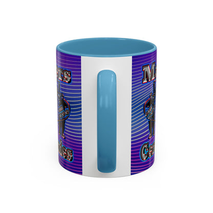 em cee squared - Accent Mug (purple wave)