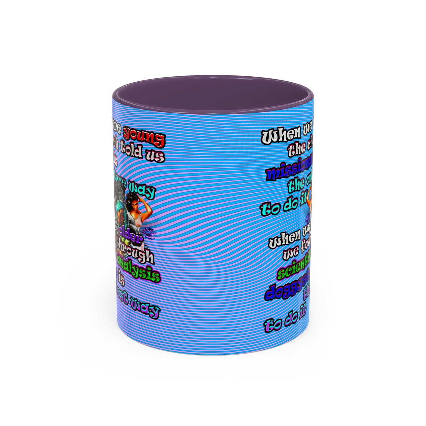 doggystyle - Accent Mug (light blue-purple wave)