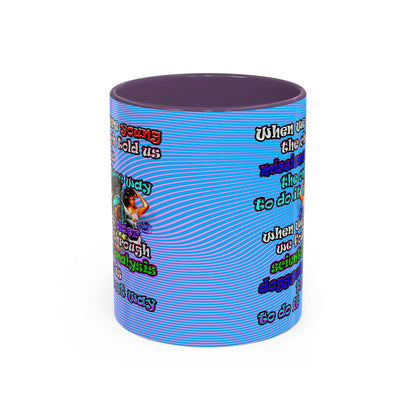 doggystyle - Accent Mug (light blue-purple wave)
