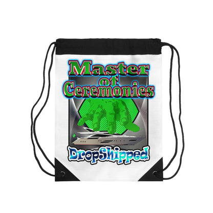 logo - Drawstring Bag (white)