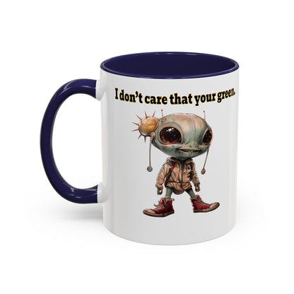 I don't care that your grey - Accent Mug (white)