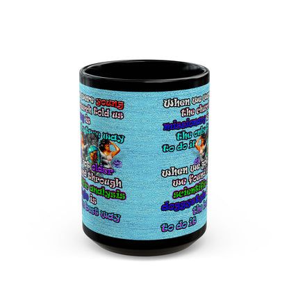 doggystyle - Black Mug (faded blue)