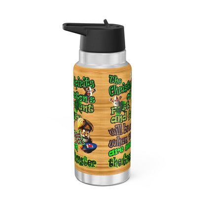 christmas spirits of boston - Gator Tumbler, 32oz  (butterscotch wood finish)