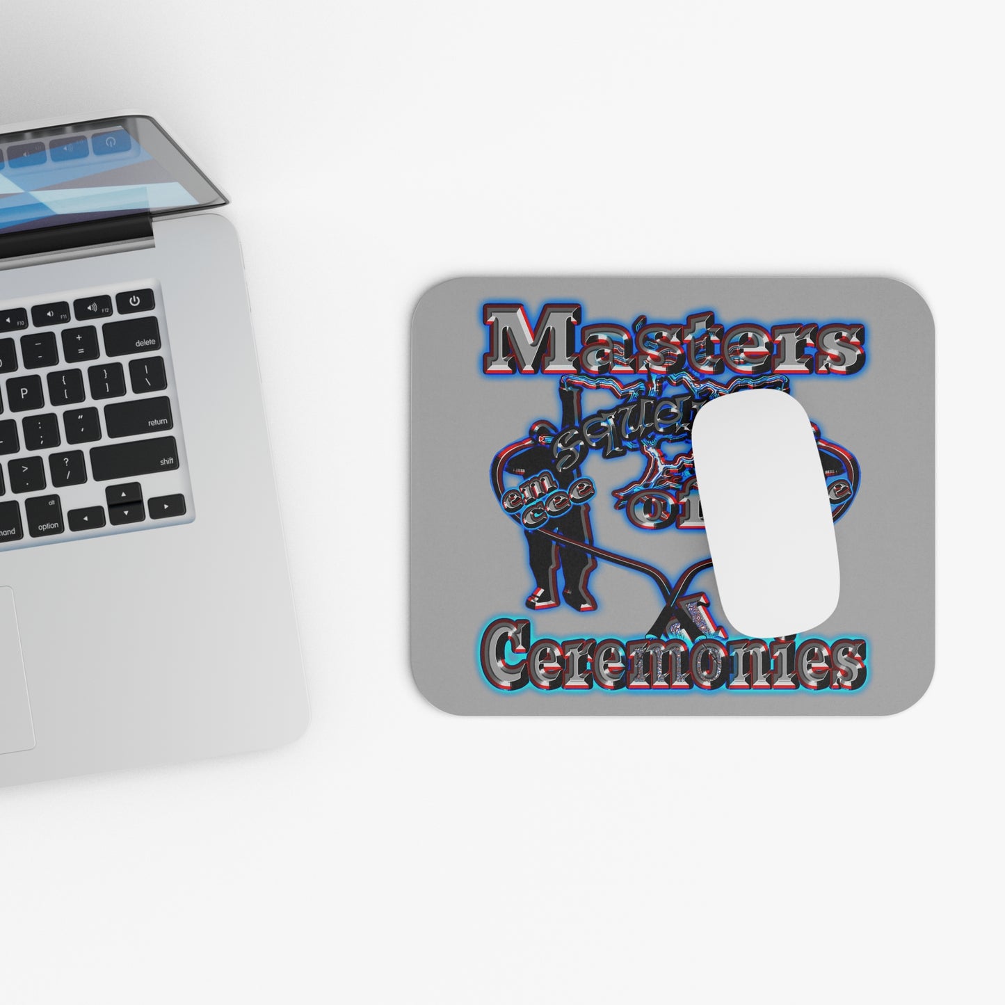 em cee squared - Mouse Pad (Rectangle) (light grey)