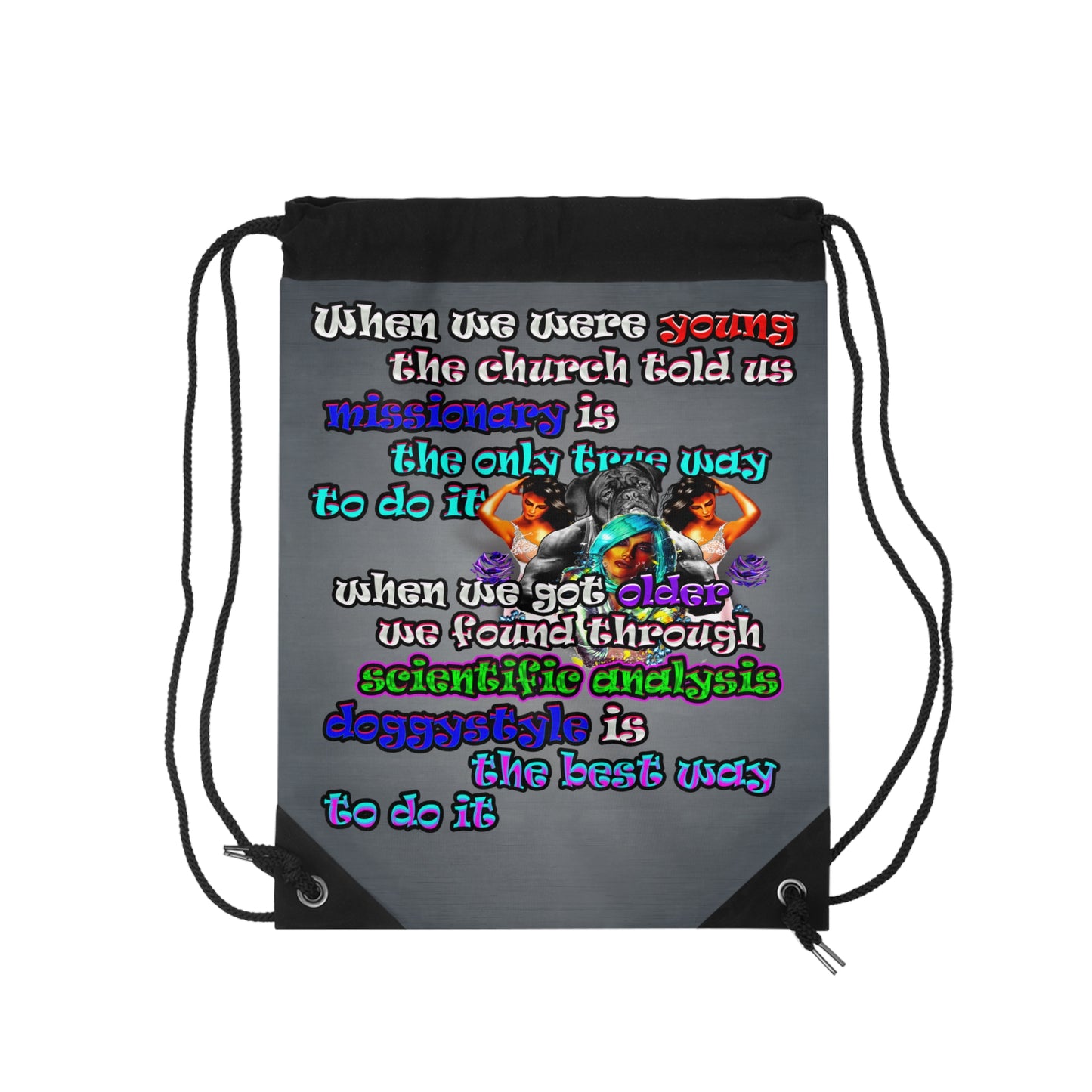 doggystyle - Drawstring Bag (grey-light grey)