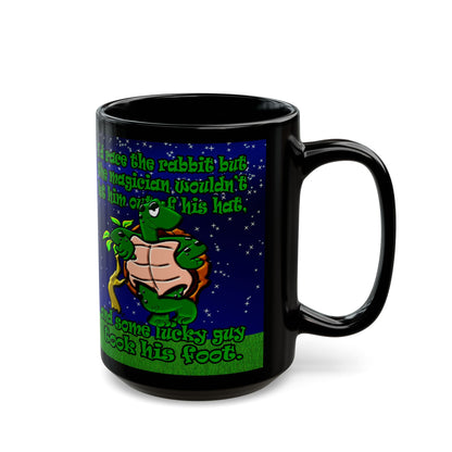 turtle race - Black Mug ('snoops' background)
