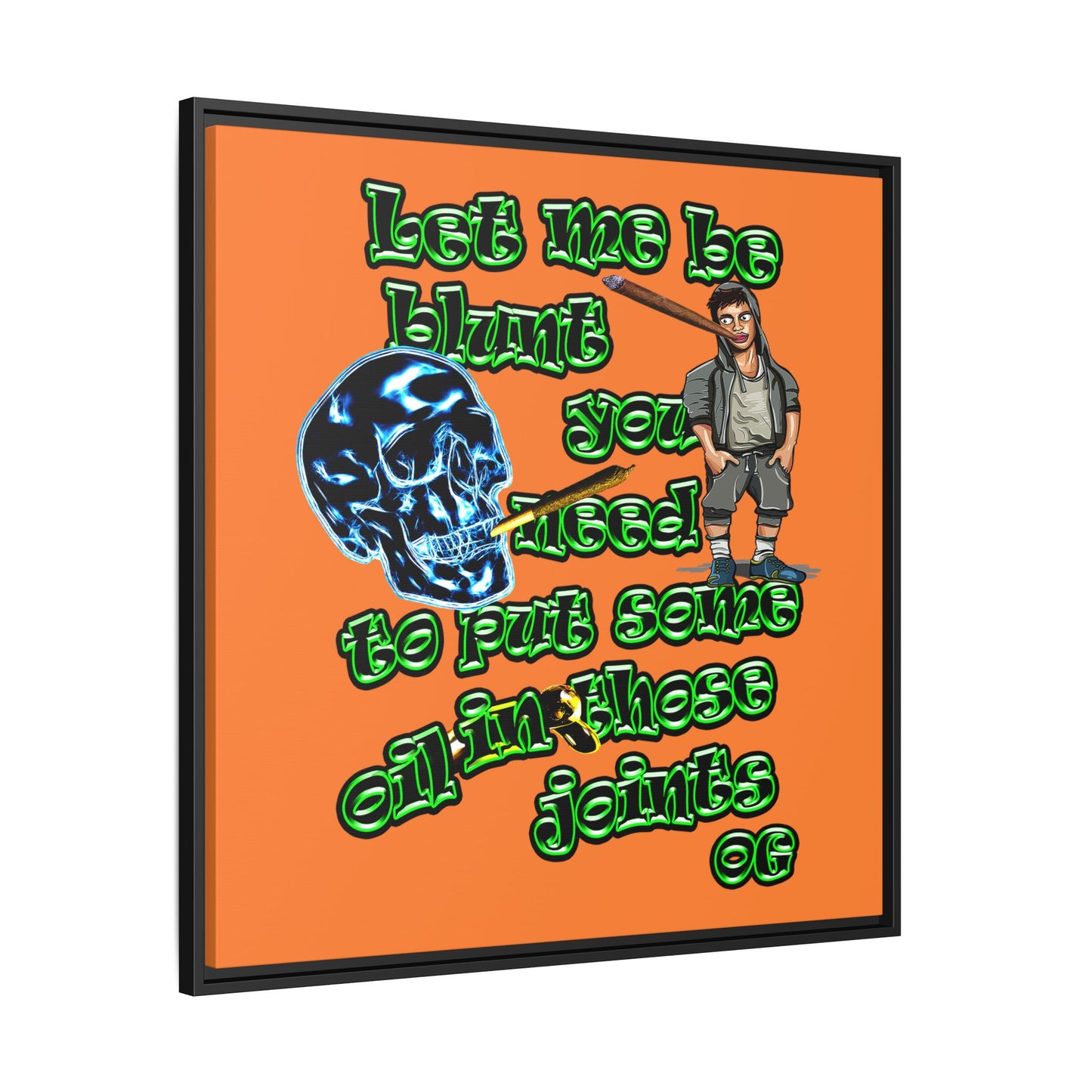 og - framed canvas art (crusta)