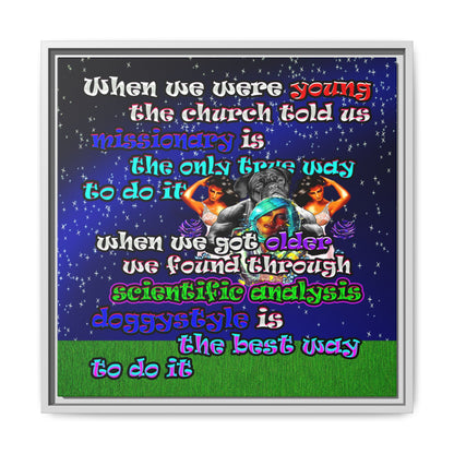 doggystyle - framed canvas art ('snoops' background)