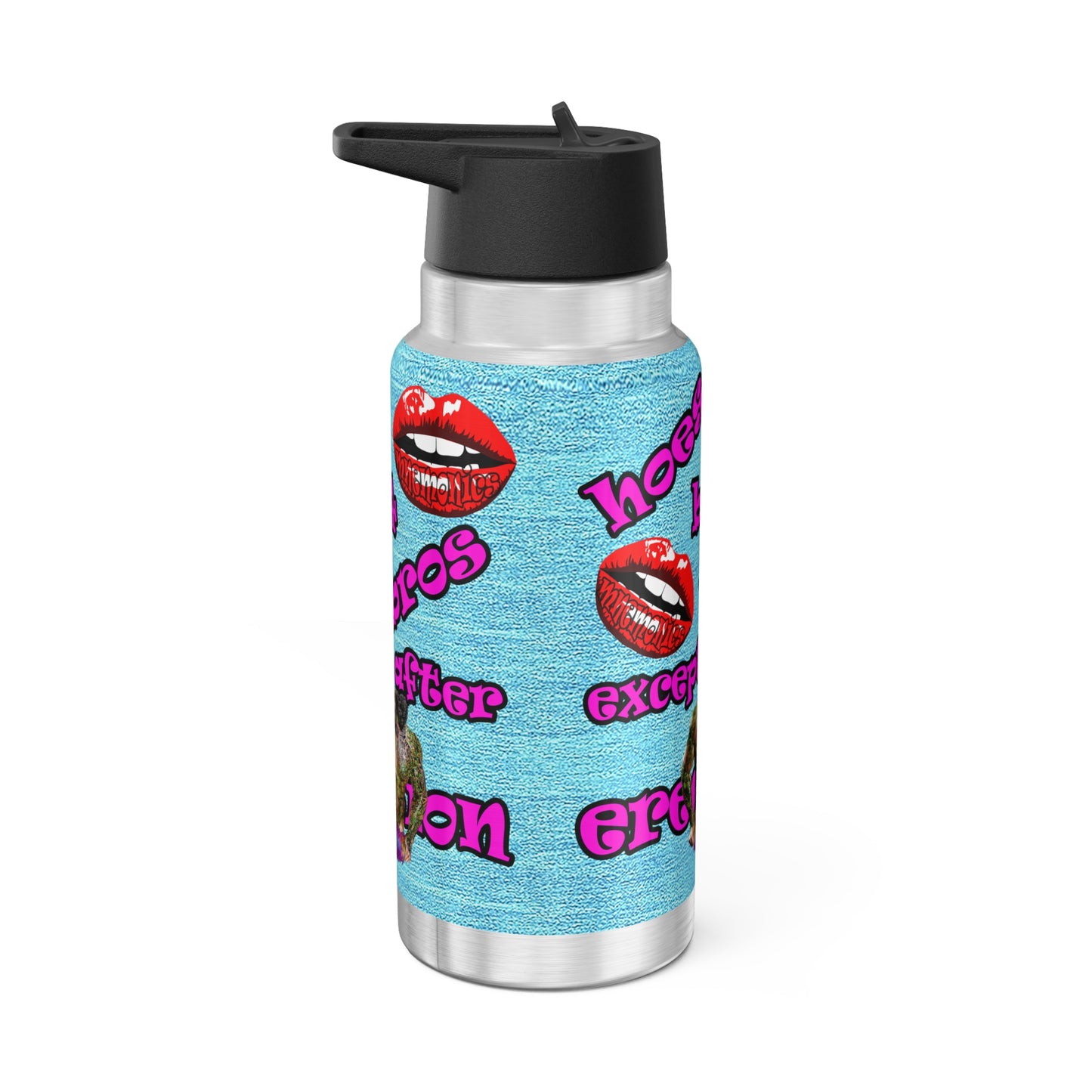 hoes b4 bros - Gator Tumbler, 32oz  (faded blue)