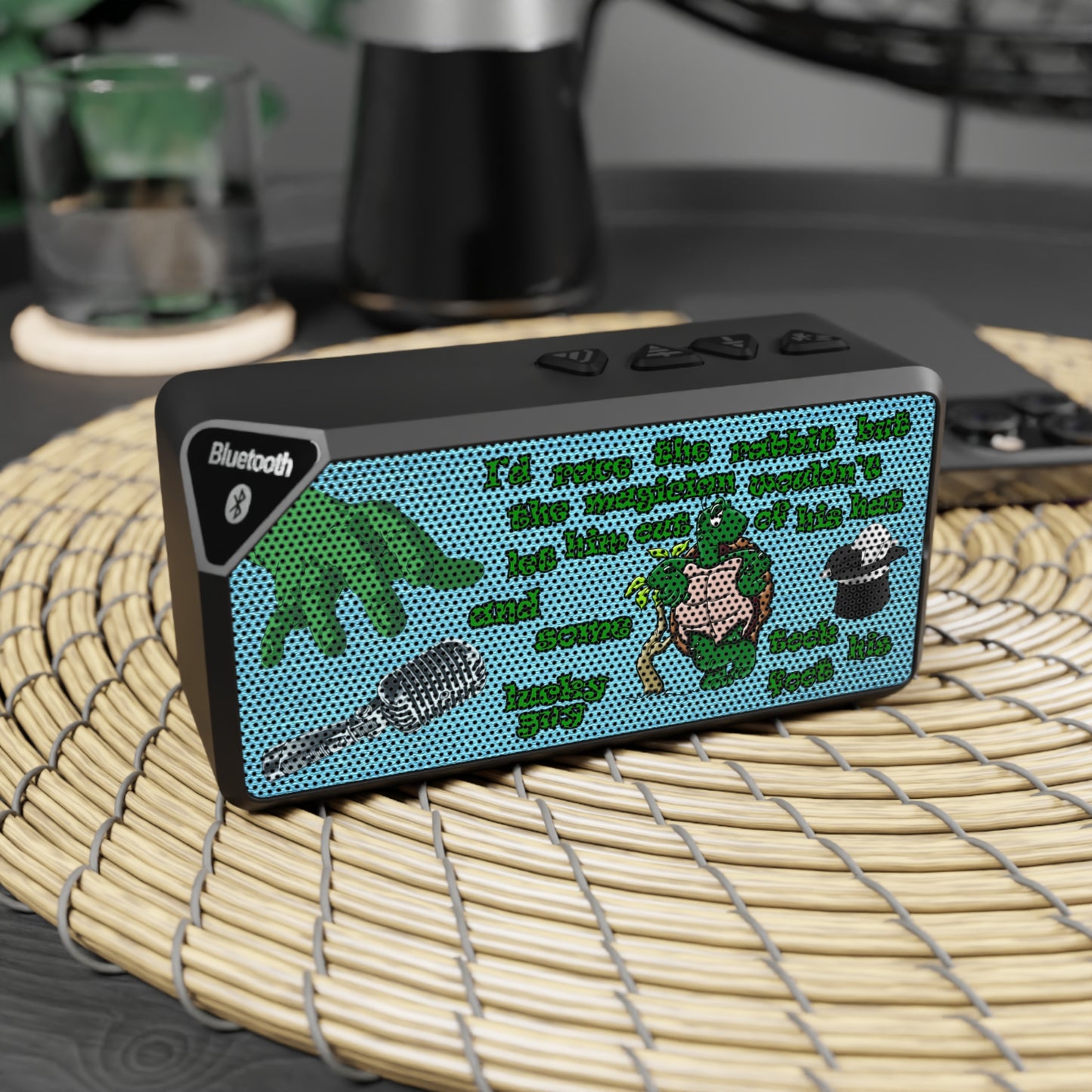 turtle race - Jabba Bluetooth Speaker (faded blue)