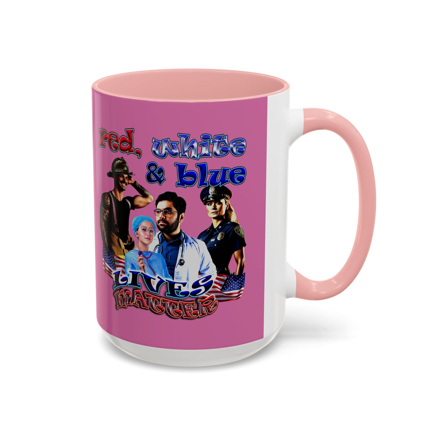 rw&b lives matter - Accent Mug (light pink)