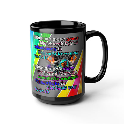 doggystyle - Black Mug (rainbow split)