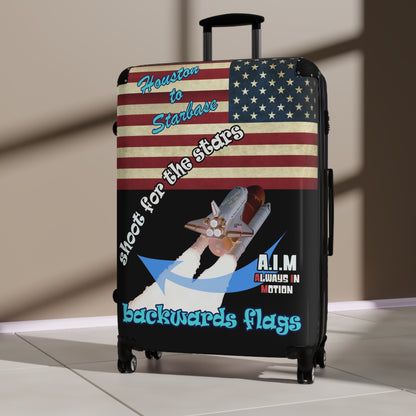shoot for the stars - Suitcase (black)