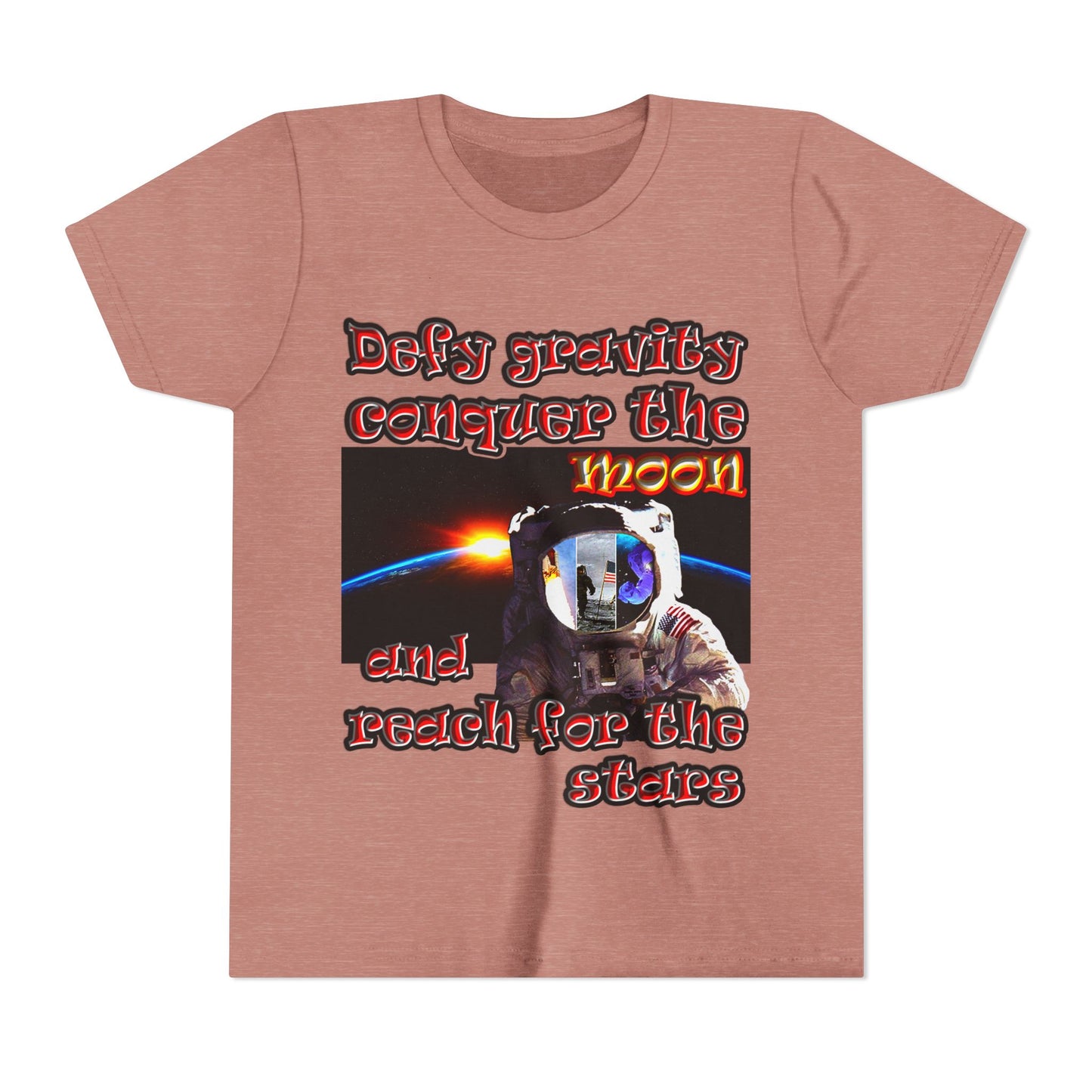 defy conquer reach - Youth Short Sleeve Tee