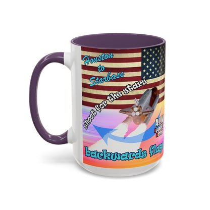 shoot for the stars - Accent Mug (color blur)