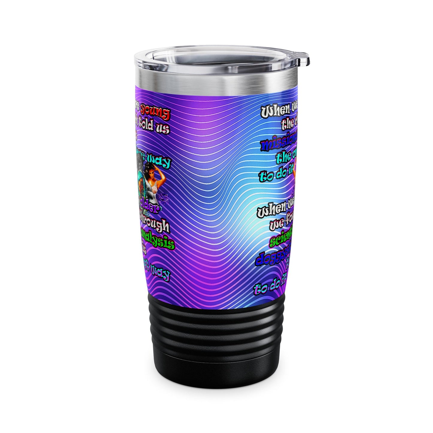 doggystyle - Ringneck Tumbler, 20oz (purple wave)