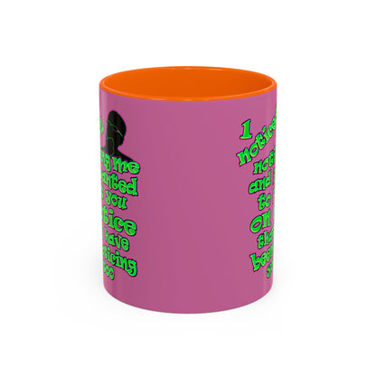 noticed you noticing - Accent Mug (light pink)