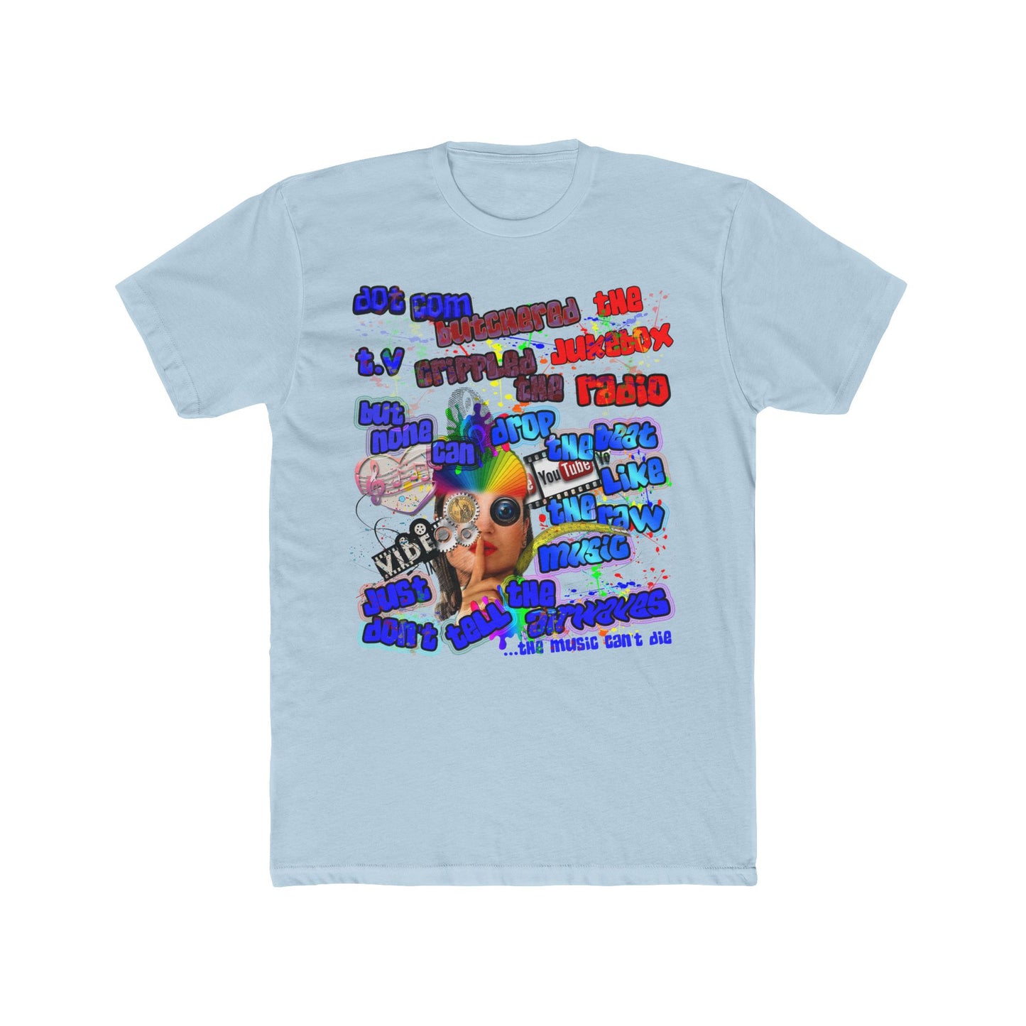 drop the beat - Men's Cotton Crew Tee