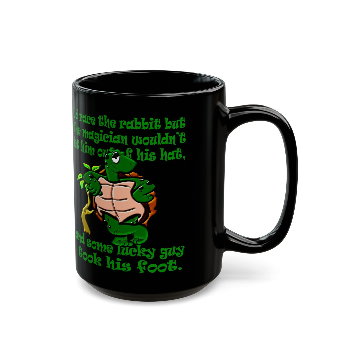 turtle race - Black Mug (black)