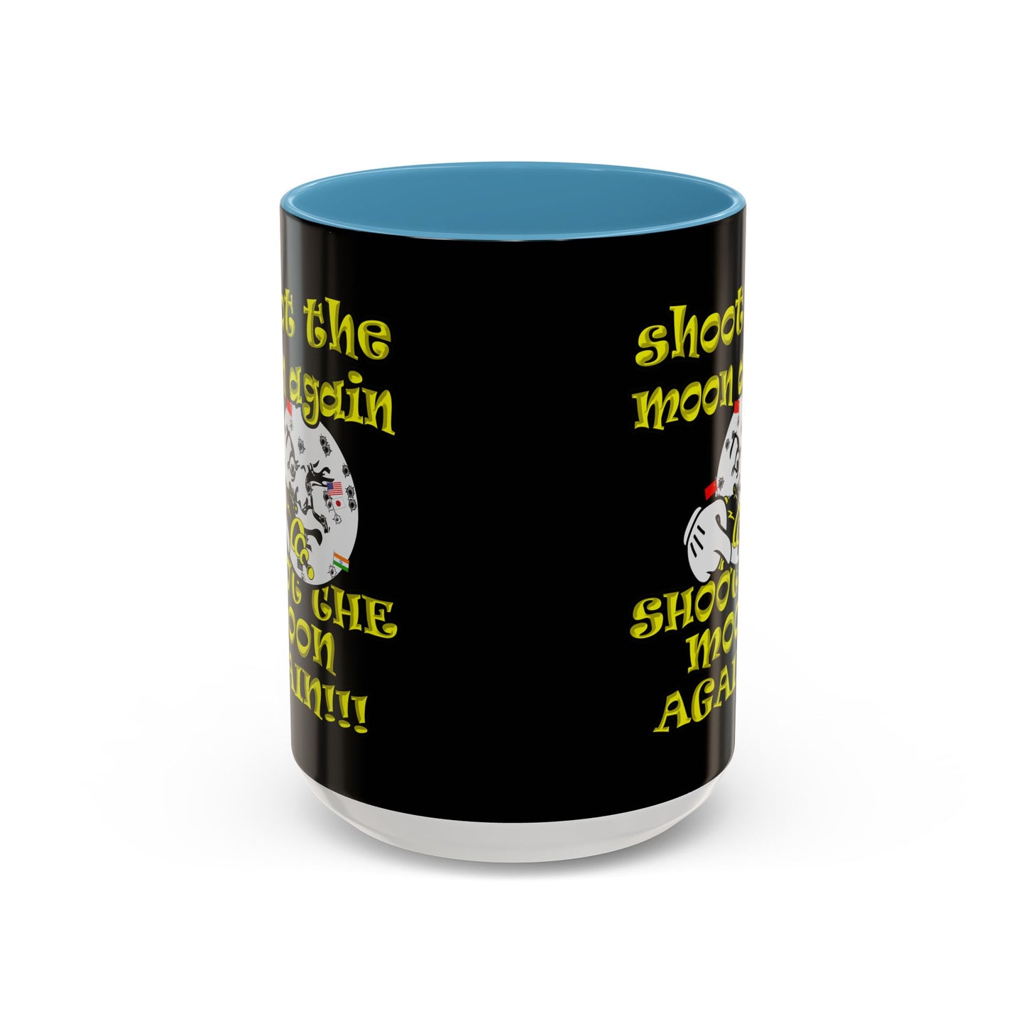 shoot the moon again - Accent Mug (black)
