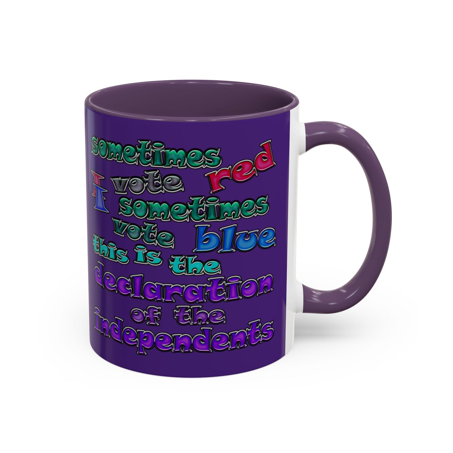 declaration of the independents - Accent Mug (purple)