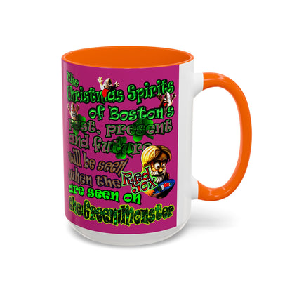 christmas spirits of boston - Accent Mug (pink)