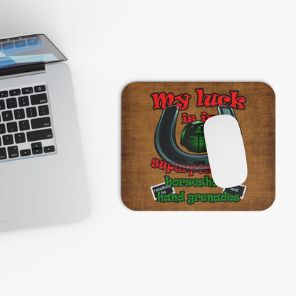 my luck - Mouse Pad (Rectangle) (brown papyrus)