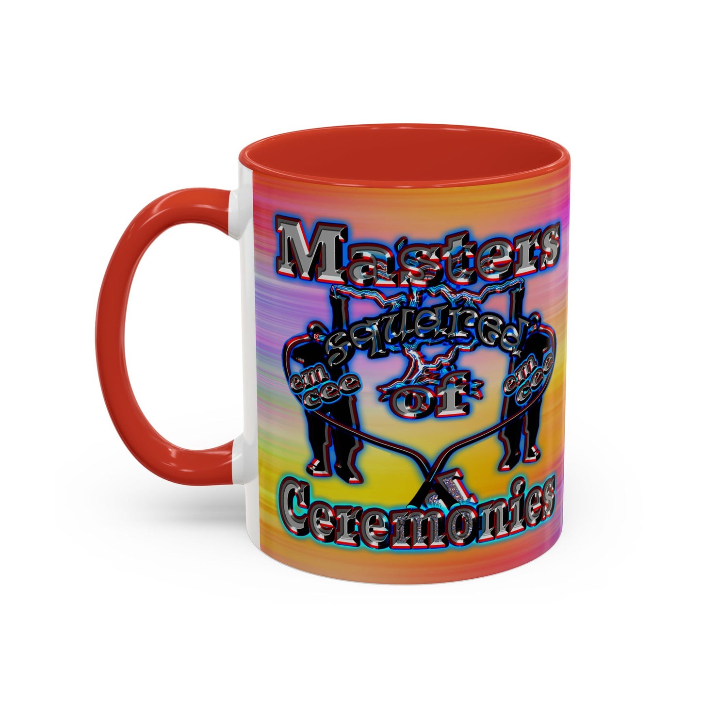 em cee squared - Accent Mug (color blur)