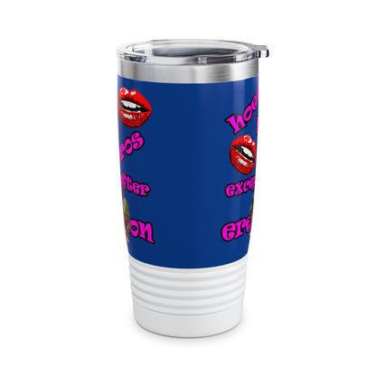 hoes b4 bros - Ringneck Tumbler, 20oz (dark blue)