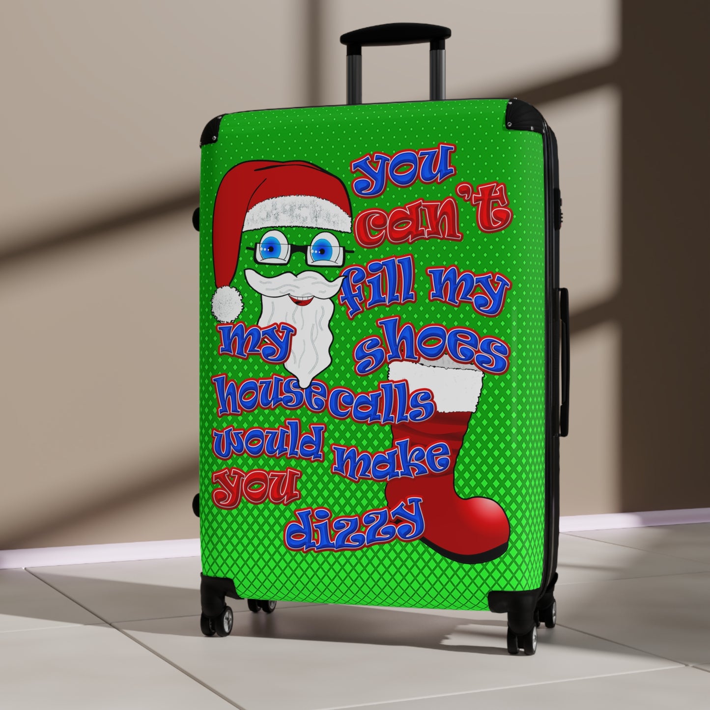 santa's shoes - Suitcase (logo green)