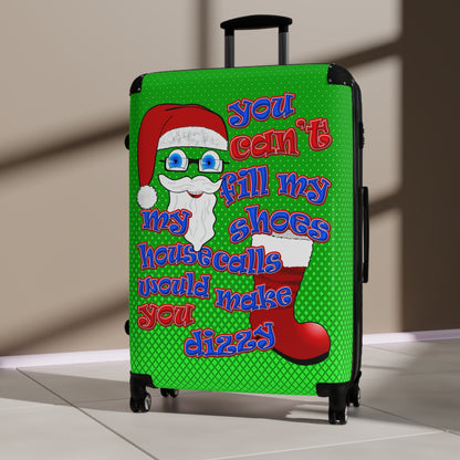 santa's shoes - Suitcase (logo green)