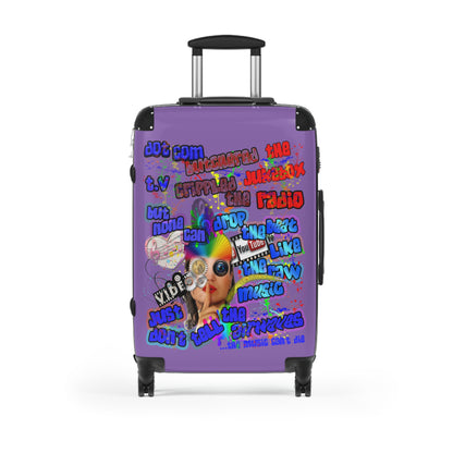 drop the beat - Suitcase (light purple)